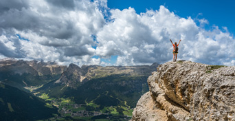 Boostez vos ressources - en haut d'une montagne